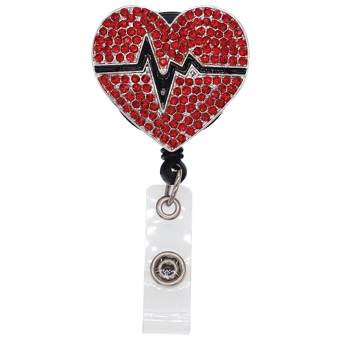 CU-009-Dazzle-Retractable-Badge-Reel-EKG-Heart