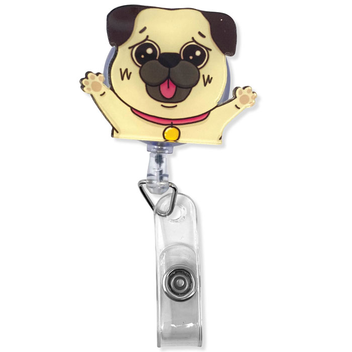 PDOG - ID Badge Holder - Pug Dog