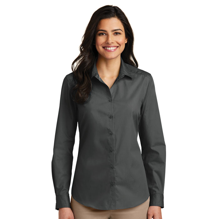 Port Authority - LW100 - Long Sleeve Carefree Poplin Shirt