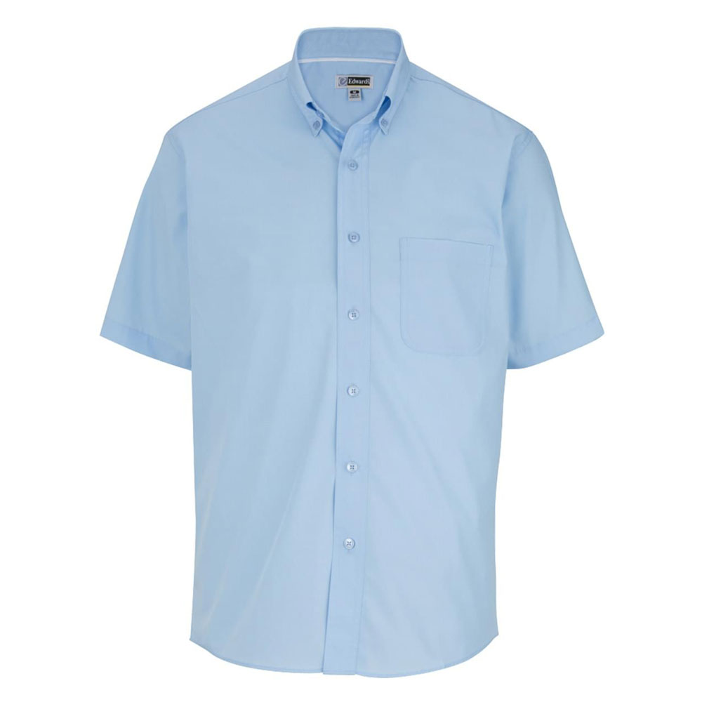 Edwards-1245-Mens-Lightweight-Poplin-Short-Sleeve-Shirt