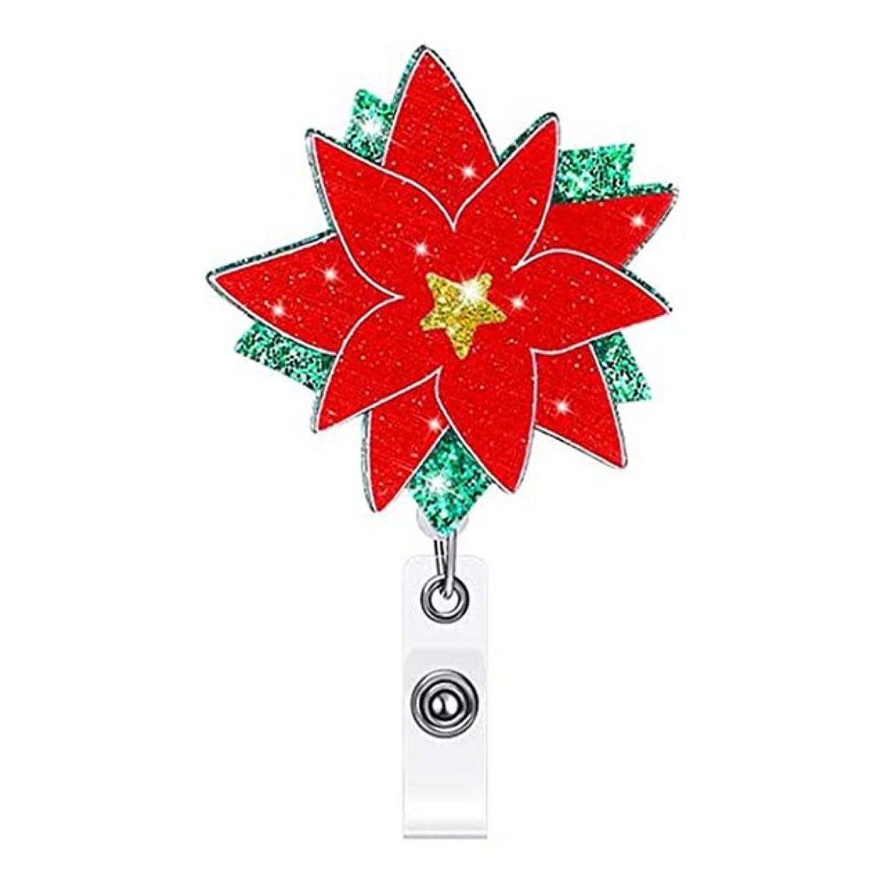 PNST - ID Badge Holder - POINSETTIA