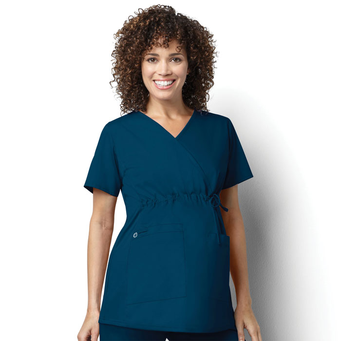 WonderWORK-145-Womens-Maternity-Mock-Wrap-Top-