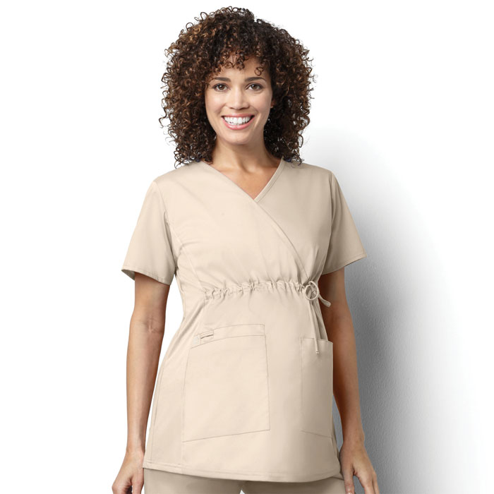 WonderWORK-145-Womens-Maternity-Mock-Wrap-Top-