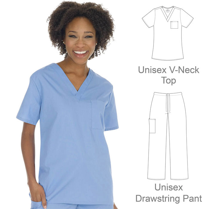 F3 Fundamentals - 14900 - 14920 - Unisex V-Neck Top and Pant Set