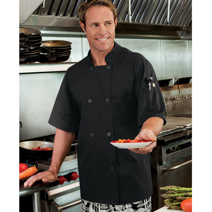 Five Star - 18011-015 - Moisture Wicking Mesh Back Chef Coat