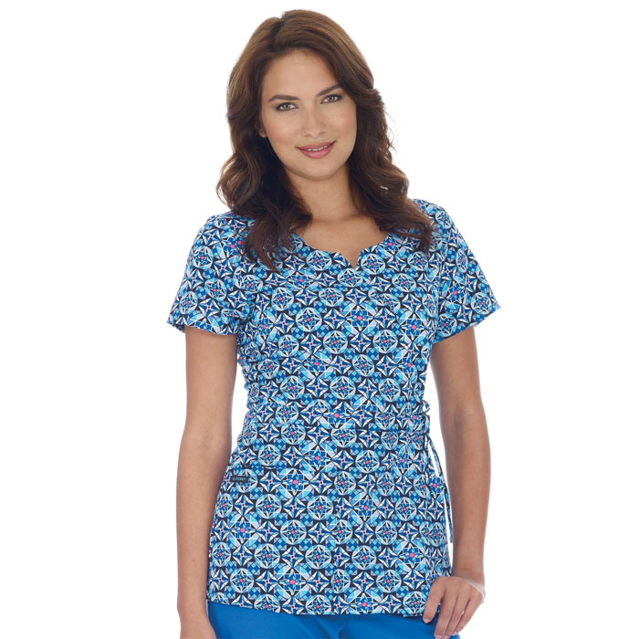 Jockey - 2282-524 - Mock Wrap Top - Blue Glass
