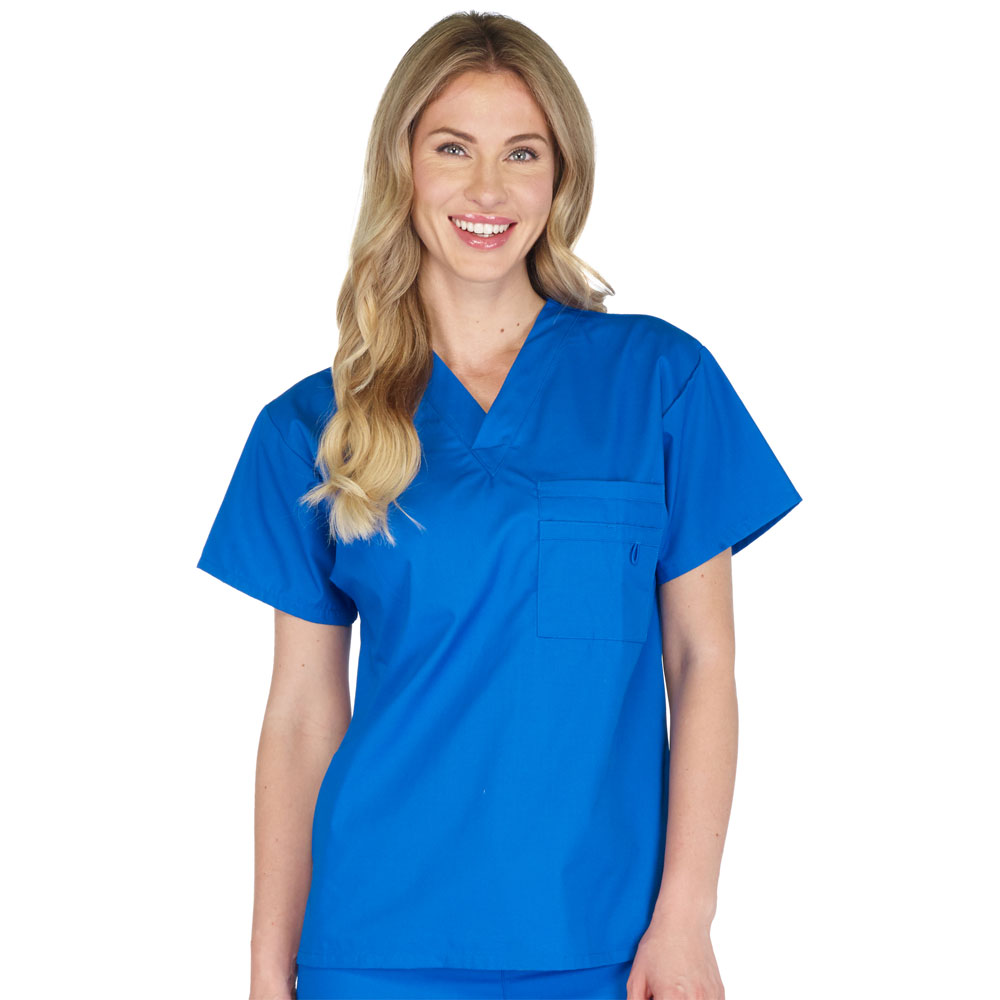 Scrubfinity-3110-Soft-Brushed-Unisex-V-Neck-Top-with-Triple-Chest-Pocket