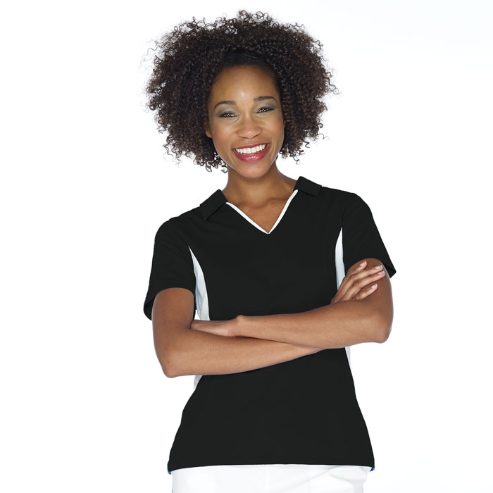 M355W - Ladies Side Blocked Micro-Piqué Polo