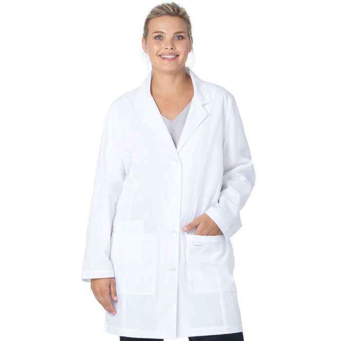 Landau Uniforms - Womens 3 Pocket Mid Length Lab Coat - 3600SC