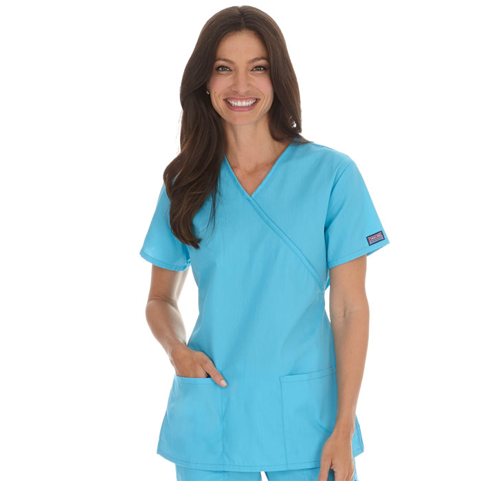 Cherokee Workwear -  4801 - Mock Wrap Tunic Scrub Top