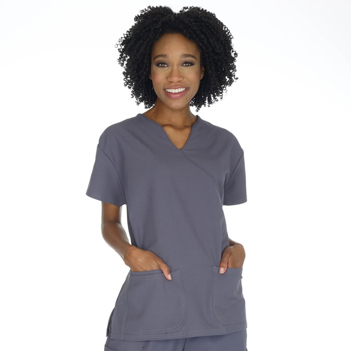 Divine Stretch Scrubs - 5202 - Mock Wrap Scrub Top