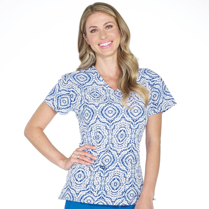 5284-1771S-Ladies-2-Pocket-V-Neck-Top-JUST-GROOVY