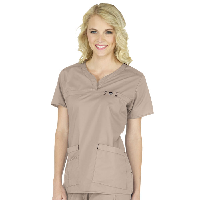 WonderFLEX - 6208 - Patience Curved Notch Neck Scrub Top