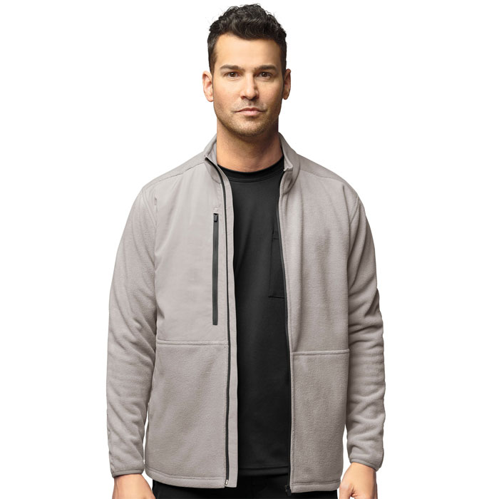 WonderWink Slate - 8009 - Mens Micro Fleece Zip Jacket