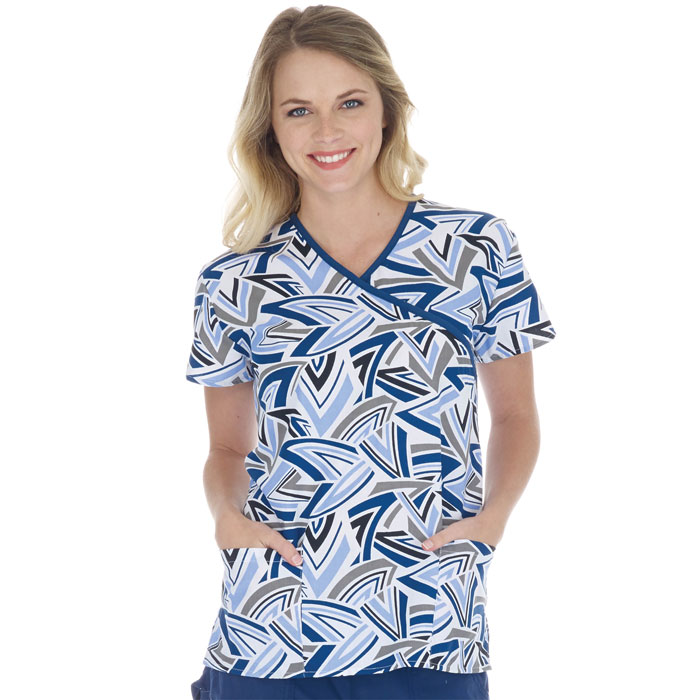 9903-1271 - Ladies Mock Wrap Top - Shark Tank