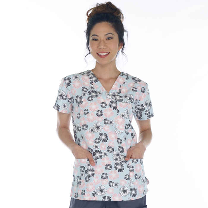 9904-2096M - Ladies 3 Pocket V-Neck Top - LAZY DAISY