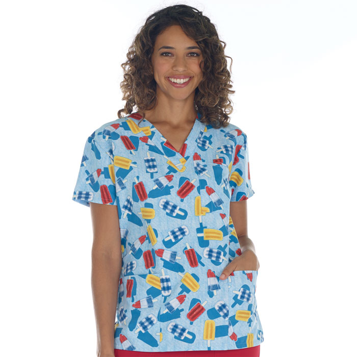 9904-3003M-Ladies-3-Pocket-V-Neck-Top-SWEET-SUMMER
