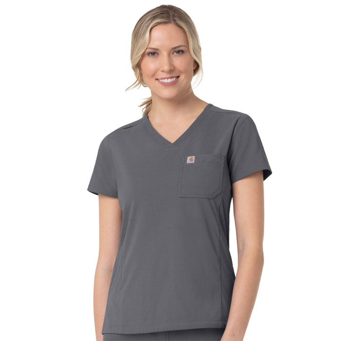 Carhartt-Rugged-Flex-C12137--Ladies-Tuck-In-Scrub-Top