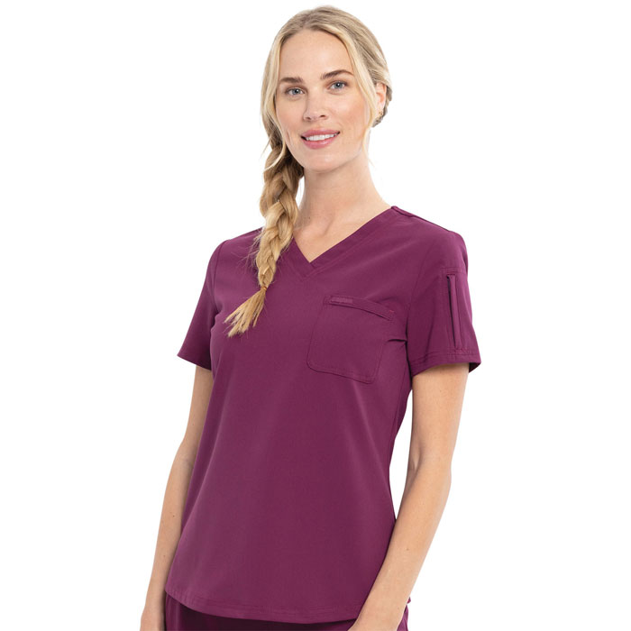 CK788A-Cherokee-Euphoria-Tuckable-V-Neck-Top