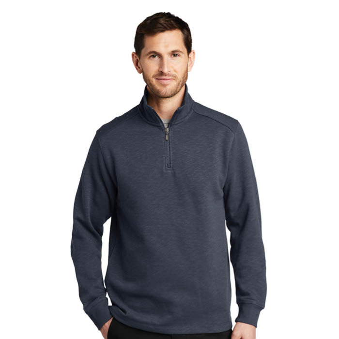 Port-Authority-F295-Port-Authority-Slub-Fleece-Quarter-Zip-Pullover