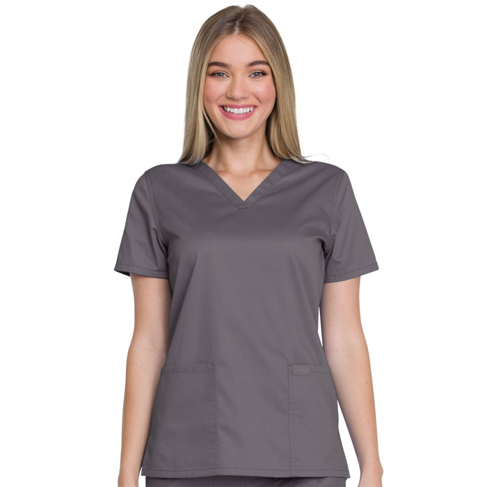 Genuine-Dickies-Industrial-Strength-GD600-Ladies-V-Neck-Top