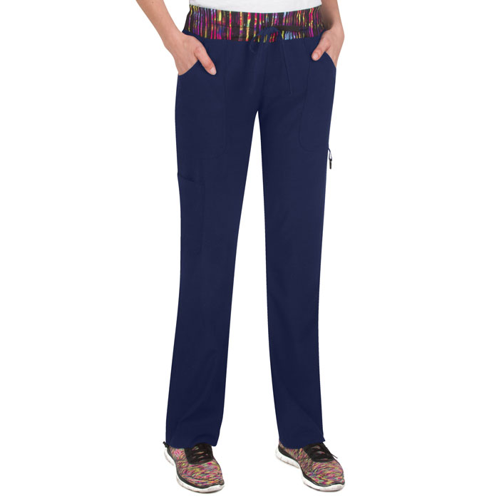 Scrubin Special - 259 - Cargo Pant with Printed Yoga Waist