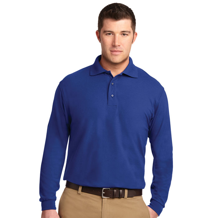 Port Authority - K500LS - Mens Silk Touch Long Sleeve Polo