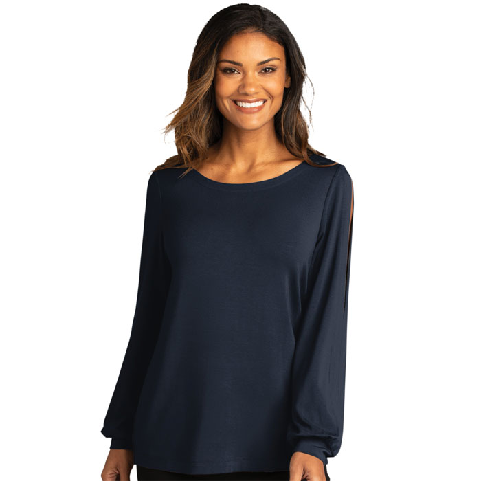 Port-Authority-LK5600-Ladies-Luxe-Knit-Jewel-Neck-Top