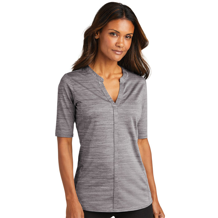 Port-Authority-LK583-Ladies-Stretch-Heather-Open-Neck-Top