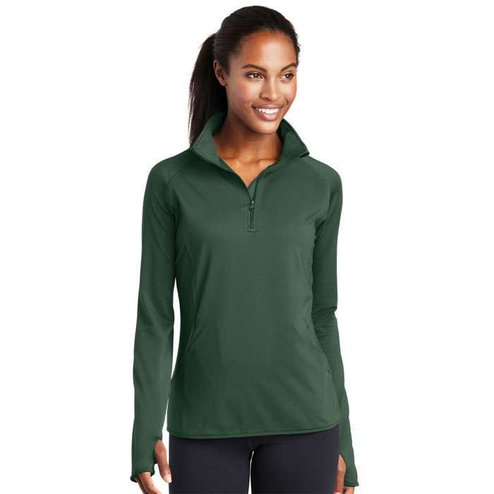 LST850-Sport-Tek-Ladies-Sport-Wick-Stretch-Zip-Pullover