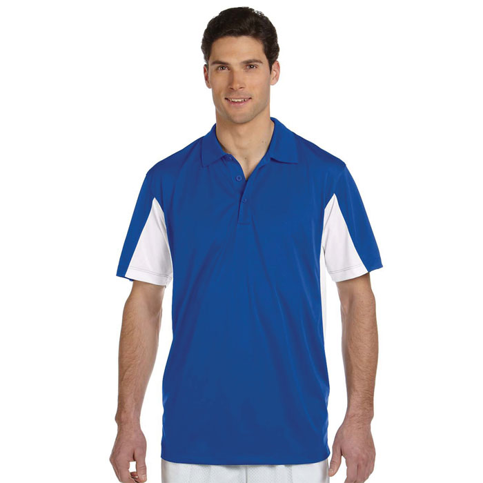 M355 - Mens Side Blocked Micro-Piqué Polo