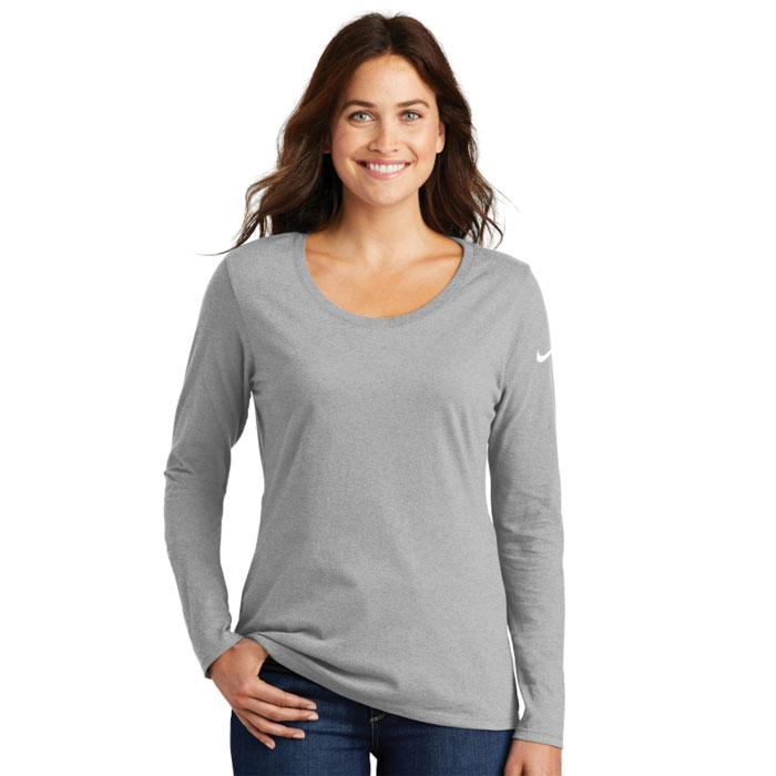 Nike-NKBQ5235-Ladies-Core-Cotton-Long-Sleeve-Scoop-Neck-Tee