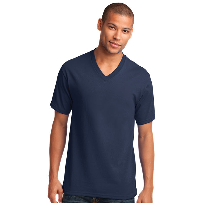 Port & Company - PC54V - Mens Core Cotton V-Neck Tee