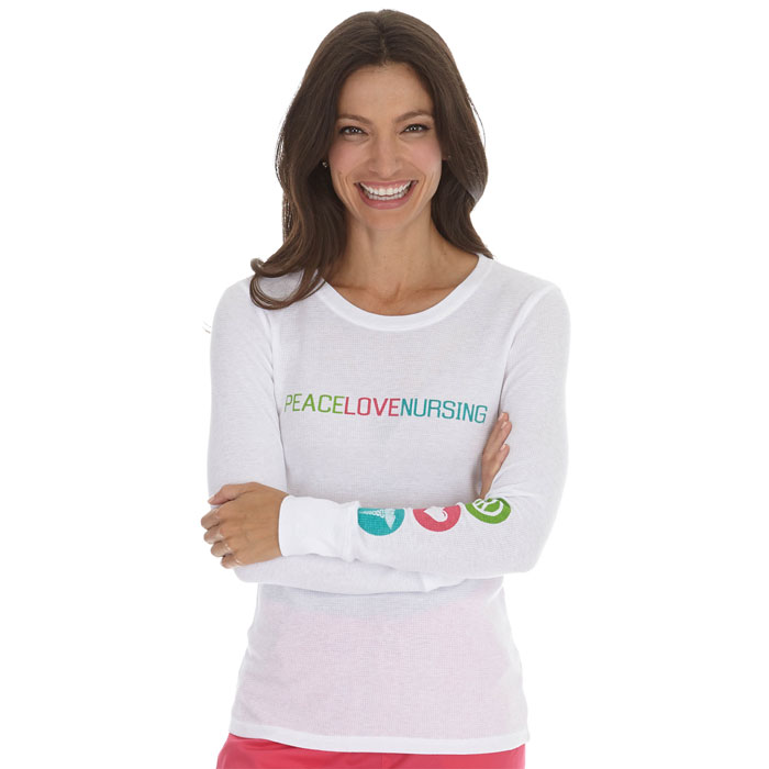 Scrub Stuff - SS53001 - Peace Love Nursing Long Sleeve Thermal