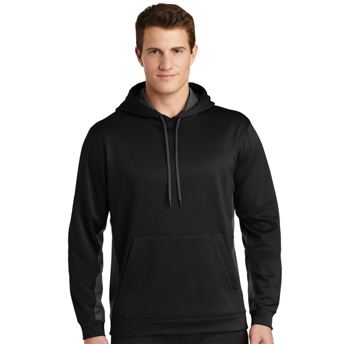 Sport-Tek - ST235 - Sport-Wick Fleece Colorblock Hooded Pullover