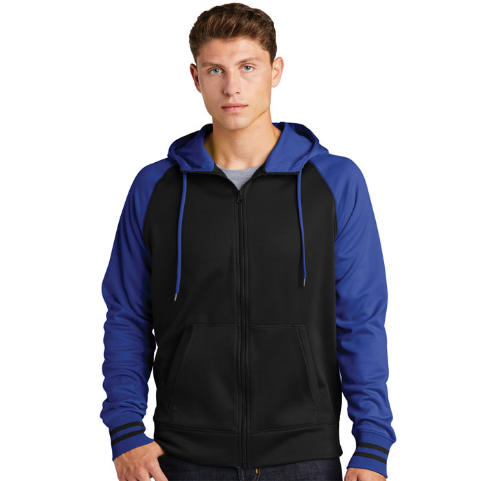 Sport-Tek - ST236 - Sport-Wick Varsity Fleece Full-Zip Hooded Jacket