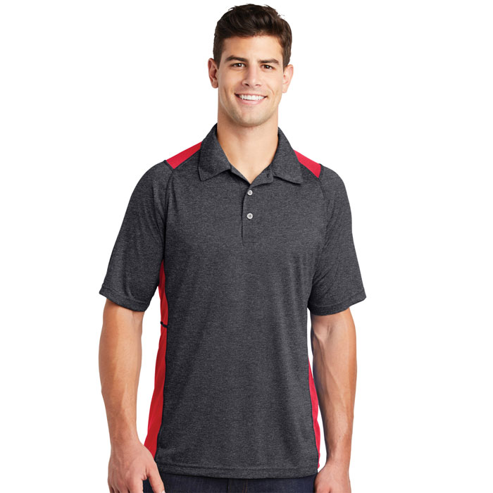 ST665 - Sport-Tek® Mens Heather Colorblock Contender Polo