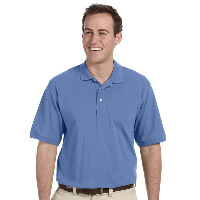 Harriton-M265-Mens-5.6-oz-Easy-Blend-Polo