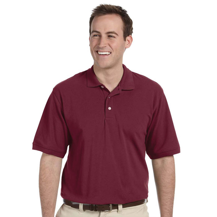Harriton-M265-Mens-5.6-oz-Easy-Blend-Polo