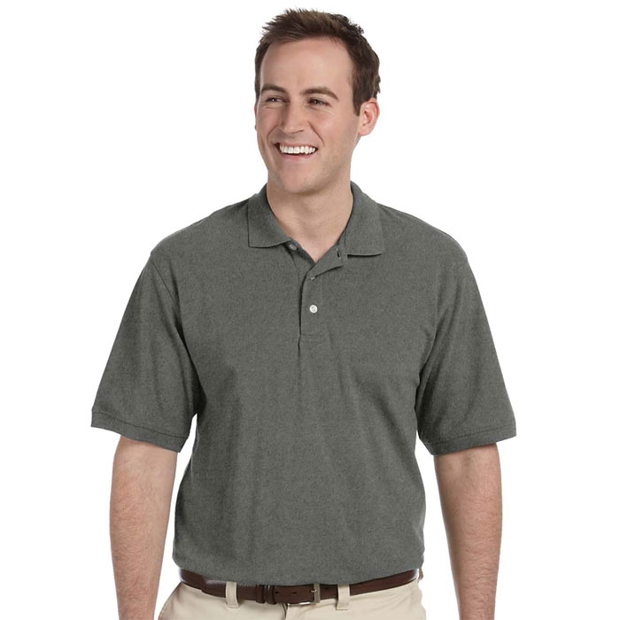 Harriton-M265-Mens-5.6-oz-Easy-Blend-Polo