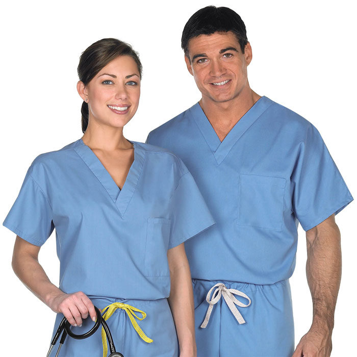 Standard Textile - T6654 - Unisex Reversible V-Neck Scrub Top