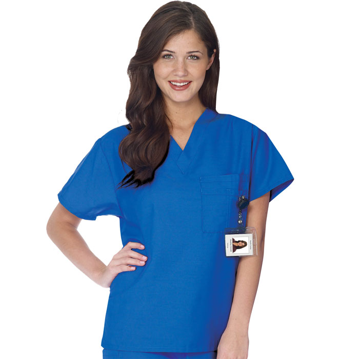 Scrubfinity-3110-Soft-Brushed-Unisex-V-Neck-Top-with-Triple-Chest-Pocket