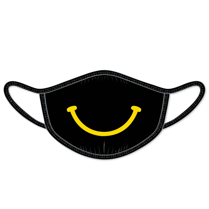 Gildan - Smiley Print Fabric Face Mask - GEMASK