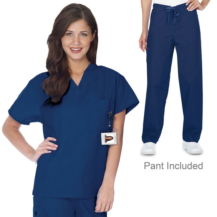 Scrubfinity-3110-3430-Unisex-Scrub-Set-Unisex-Top-and-Cargo-Pant