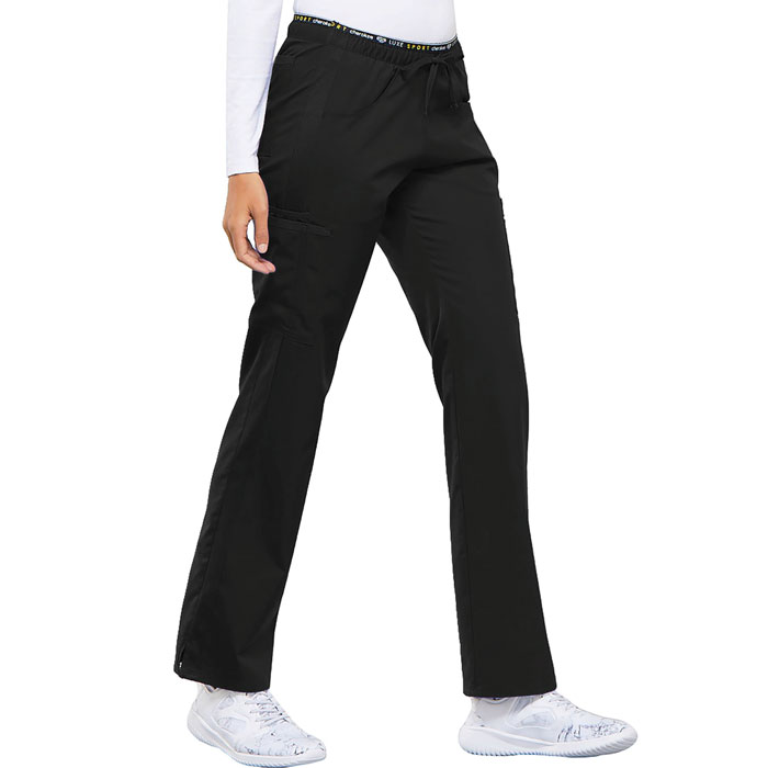 Cherokee Luxe - CK003 - Mid Rise Straight Leg Pull on Pant