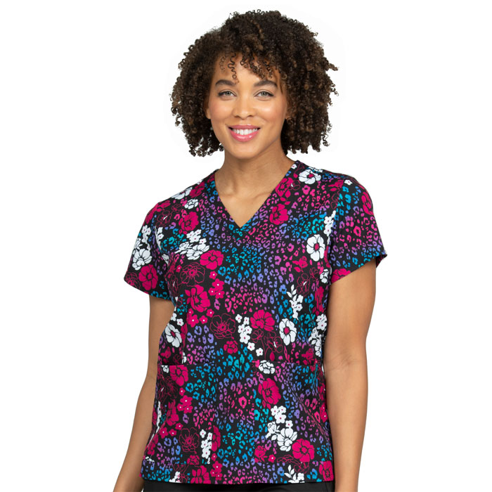 Ava Therese - Zavate - 1054-OTWD - Womens V-Neck Top - OUT OF THE WILD