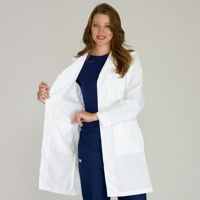 ladies white coat