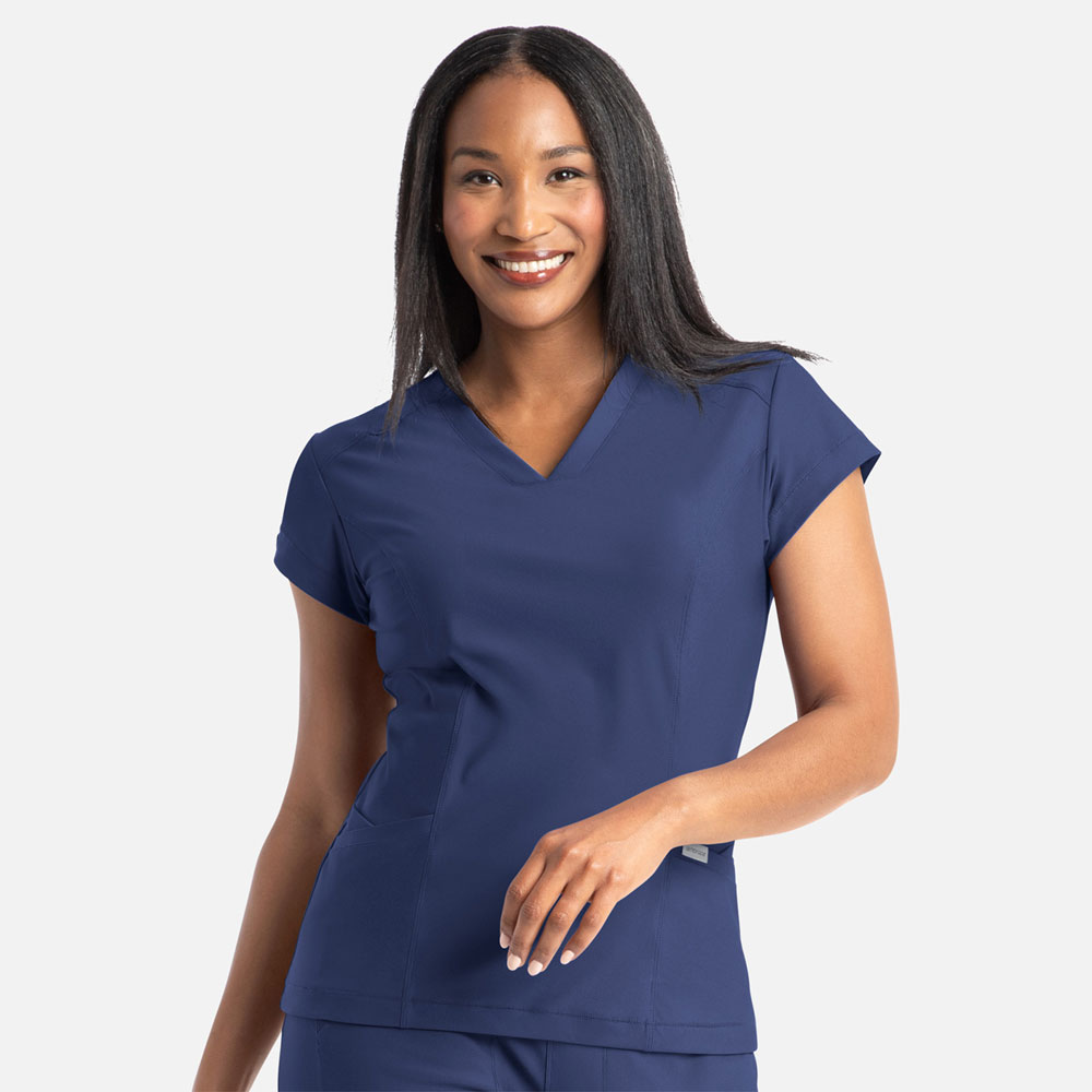 Embrace by Maevn - 2501 - Ladies Banded V-Neck Top