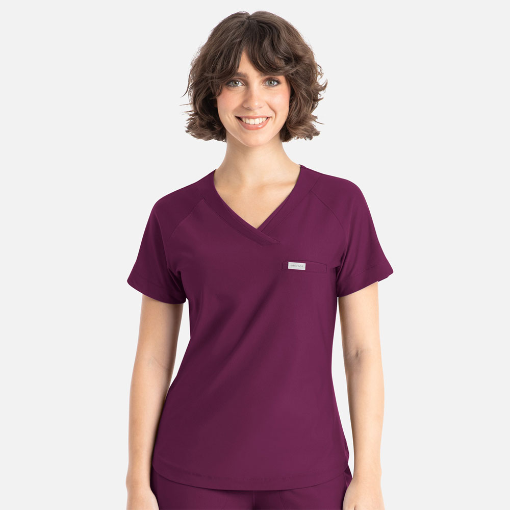 Embrace-by-Maevn-2502-Ladies-Tuckable-Y-Neck-Top