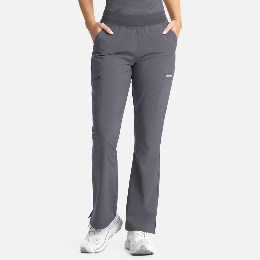 Maevn-5093-Ladies-Full-Elastic-Band-Flare-Leg-Pant